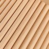 Vynxaria 27.56 Inch Round Coffee Table Oak Wood Veneer Top Metal Base Style for Living Room - 3 of 4