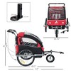 Elite 360 Swivel Bike Trailer for Kids Double Child Two-Wheel Bicycle Cargo Trailer With 2 Security Harnesses - 3 of 4
