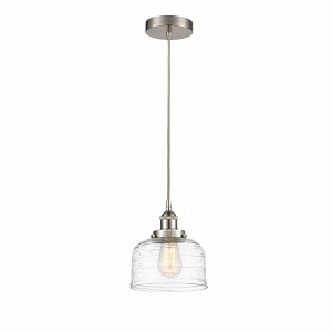 Bell - 1 Light Cord Hung Mini Pendant In Modern Style-9.5 Inches Tall and 8 Inches Wide - 1 of 1