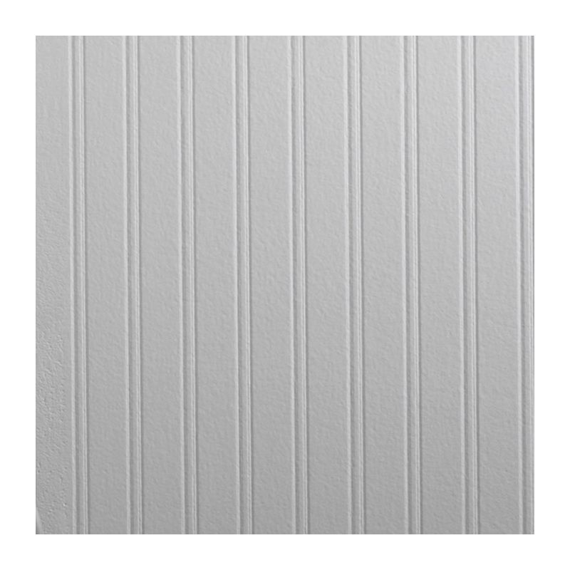 Bead Board White Paintable Prepasted Wallpaper, 1 of 6