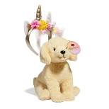 FAO Schwarz 12" Sparklers Yellow Labrador with Removable Fantasy Headband Toy Plush