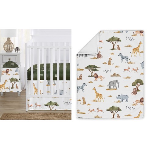 Jungle crib bedding outlet set