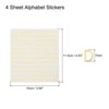 Unique Bargains 3D Small Self-Adhesive A to Z 1 to 9 Alphabet Number Resin Stickers 4 Sheets - 2 of 4