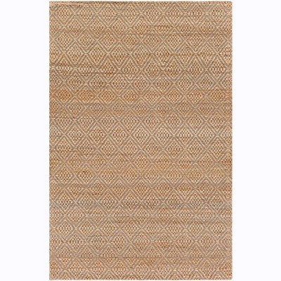 Mark & Day Ewer 5'x7'6" Rectangle Woven Indoor Area Rugs Camel: Modern Jute Flat Pile, Stain-Resistant, Pet Friendly