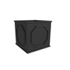 LeisureMod Square Planter Pot in Fiberstone With Drainage Holes for Indoor and Outdoor Sprout Collection - 2 of 4
