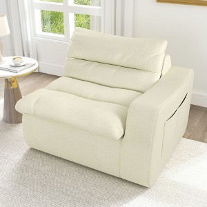 CAVINAS Lazy Floor Sofa, Modern Armless and Backless Sofa Chair, Comfy Accent Bean Bag Couch, Suitable for Living Room Bedroom Office - 1 of 4