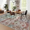 Washable Neutral Area Rug Boho Vintage Floral Retro Geometric Non Slip Low Pile Carpet for Living Room Bedroom - 4 of 4