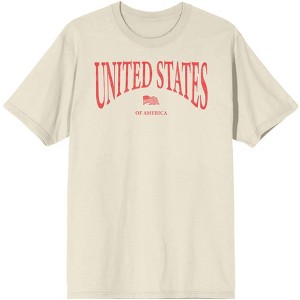 Americana United States Of America Men's Natural T-Shirt - 1 of 3