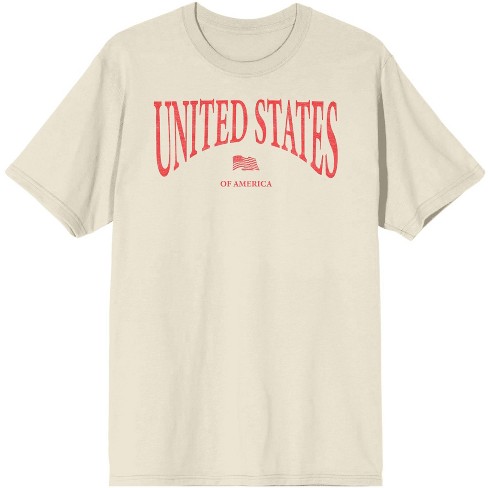 Americana United States Of America Men's Natural T-Shirt-Medium