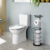 MaseiKar Toilet Paper Holder Stand with Shelf, Bathroom Freestanding Toilet Paper Stand with 4 Rolls Paper - 2 of 4
