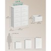 8-Drawer Fabric Dresser with Steel Frame, 66 lb Top Load Chest of Drawers, Multi-Use Storage Organizer for Bedroom Entryway - 4 of 4