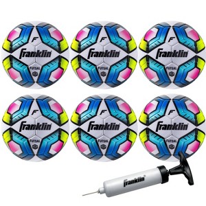 Franklin Sports Futsal Soccer Ball with Pump - 6pk - 1 of 4