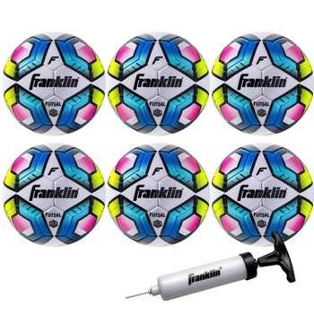 Franklin Sports Futsal Soccer Ball with Pump - 6pk