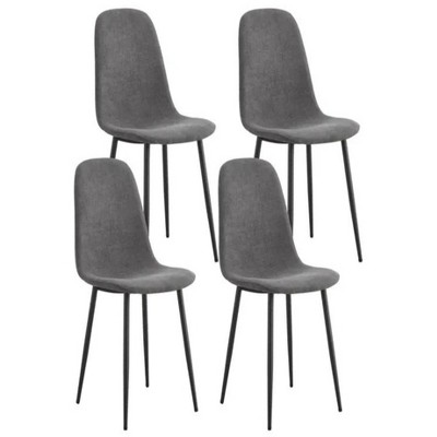 16.9"Accent Chairs with Soft Linen Fabric Cover Cushion Seat