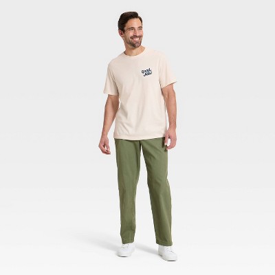 Мужские футболки Goodfellow & Co Men's Short Sleeve Every Wear Plus Crewneck T-Shirt - Goodfellow & Co™ Cream XXL — фото 3