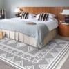 9x12 Large Area Rug, Machine Washable Tassel Rugs for Living Room, Indoor Non-Slip Front Door Mat, Stain Resistant Floor Cover Carpet, Bordered - 4 of 4