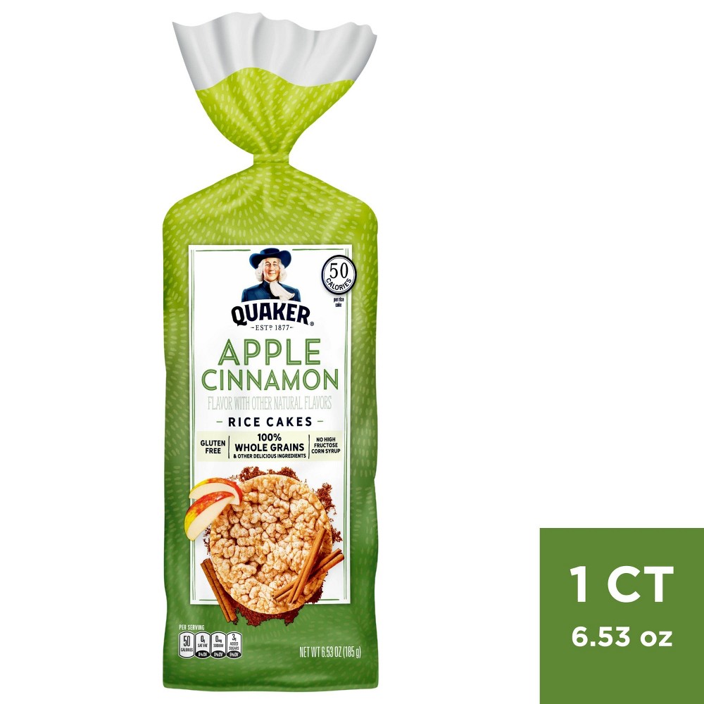 Quaker Large Rice Cake Apple Cinn - 6.53oz