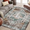 Large Area Rug, Washable Vintage Carpet, Soft Non-Slip Chenille Floor Mat, Non-Shedding for Living Room, Office - 4 of 4