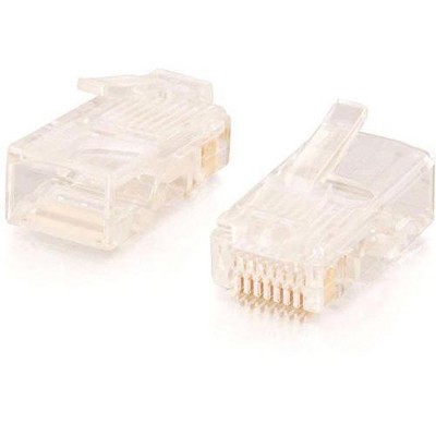 C2G RJ45 Cat5E Modular Plug for Round Stranded Cable - 50pk - RJ-45