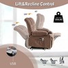PAGED Modern Swivel Recliner Chair, Accent Chair with Side Pocket and Metal Frame, Rocking Chair for Living Room, Bedroom - 2 of 4