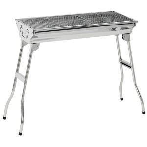 SKRAN Portable Charcoal Grill, Stainless Steel Folding Outdoor BBQ Grill, for Backyard Cooking, Camping, Picnic, Party, Tailgating and Travel - 1 of 4
