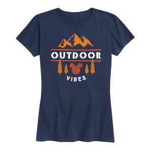 Women's - Disney - Outdoor Vibes Short Sleeve Graphic T-Shirt - 1 of 4