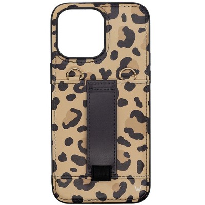 Walli Cases Brown Leopard Purse Phone Case with Wallet and Finger Strap