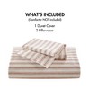 3 PCS Queen Duvet Set Terracotta - 3 of 4