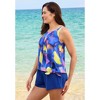 Swim 365 Women's Plus Size 2-Piece Blouson Swim Set - 4 of 4