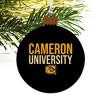 Cameron University Secndary Logo Wood Christmas Tree Holiday Ornament - 4 of 4