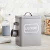 Farmlyn Creek Laundry Detergent Container with Scoop and Lid for Powder, Pods, Gray, 7 x 9.2 x 6.3 In - 2 of 4