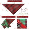 Wrapables Christmas Pet Triangle Bandana Scarves 2pcs, Small, Classic Plaid - 2 of 4