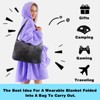 Inhand Wearable Blanket Hoodie for Adult Flannel Oversized Hoodie Sweatshirt Blanket with Pockets Birthday Gifts for Women - 4 of 4