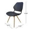 VASIP Outdoor Dining Chairs Set of 2,Modern Stackable Design for Kitchen, Dining Room,Cafe, Sturdy Frame and Comfortable Seating,Brown - 3 of 4
