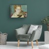 Trademark Fine Art - Pierre Renoir 'Woman With a Cat 1875' - 4 of 4