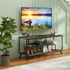 INFURNIC TV Stands and Consoles Modern TV Stand with Storage Drawers Outlets for Living Room Bedroom, Grey, 47.24"*15.7"*20.5" - 2 of 4