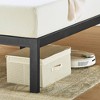 Kasi Metal Platform Bed with Panel Headboard Shelf Black - Mellow - image 3 of 4