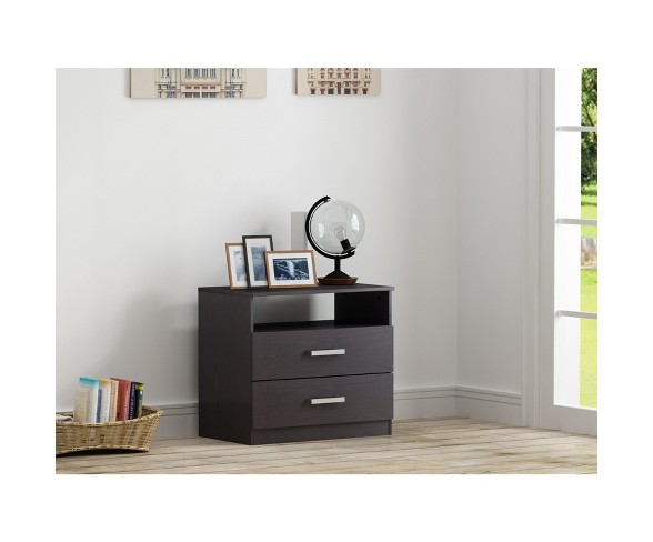 Hunter 2 Drawer Nightstand Black Brown Loft 607 Buy Online In Angola At Angola Desertcart Com Productid 136170141