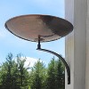 12" Burnt Copper Birdbath with Wall Mount Bracket Antique Finish - Achla Designs: Steel, Weather-Resistant, No Assembly Required - 2 of 4