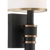 Crystorama Lighting Sloane 1 - Light Sconce in  Vibrant Gold/Black Forged - 3 of 4