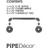 Pipe Decor 1/2 in. x 10 in. Barn Door Handle - 14.5 in. L - 4 of 4