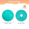 Unique Bargains Round Loose Rubber Beads Craft Smooth Ball Small Hole for DIY Crafts 50 Pcs - 3 of 4