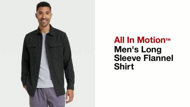 Men&#39;s Long Sleeve Flannel Shirt - All In Motion&#8482;, 2 of 7, play video