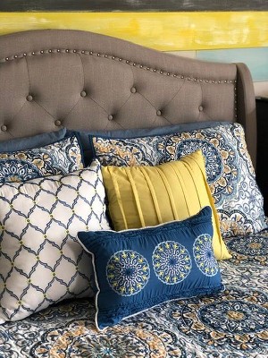 6pc Menara Reversible Quilted Coverlet Set Blue - Madison Park : Target