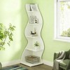 ACEPANO 69.88 in. H 5-Tier Wall Corner Display Shelf for Living Room-White - 2 of 4