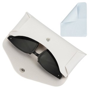 Unique Bargains PU Leather Waterproof Anti-Scratch Eyeglass Case 6.7" x 2.6" - 1 of 4