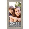 PosterPalooza | 20x36 Wide Barnwood Picture Frame, UV Acrylic, 6 Finishes - Grey, Brown, White, and Black - 2 of 4