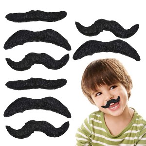 ArtCreativity Bulk Fake Stick-On Mustache Set Costume Accessories (Pack of 36) - 1 of 4