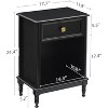 Rattan Nightstand – Boho Accent Table with Rattan Drawers & Metal Legs - 2 of 4