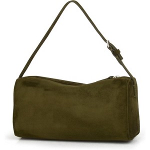 Premium Suede Leather Crossbody Purses for Women, Small Shoulder Bag with Adjustable Strap - 1 of 4